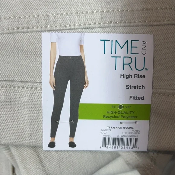 Time and Tru women’s high Rise Jeggings sizes S(4-6) M(8-10) - Picture 4 of 8